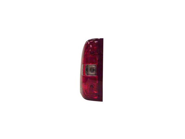 CAPA Replacement Tail Light; Chrome Housing; Red/Clear Lens; Driver Side (12-13 Sierra 1500)