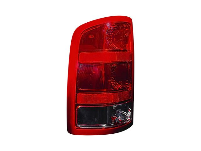 Replacement Tail Light; Chrome Housing; Red/Clear Lens; Driver Side (07-13 Sierra 1500)