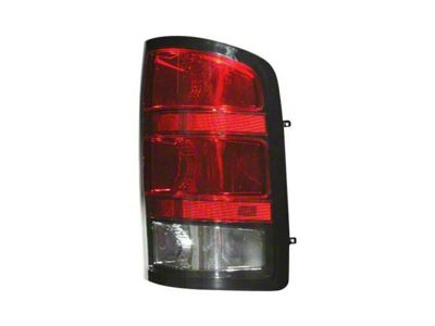 Replacement Tail Light; Chrome Housing; Red/Clear Lens; Passenger Side (07-10 Sierra 1500 Denali)