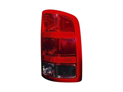 Replacement Tail Light; Chrome Housing; Red/Clear Lens; Passenger Side (07-13 Sierra 1500)