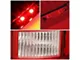 Dual C-Bar LED Tail Lights; Chrome Housing; Red Lens (07-13 Sierra 1500)