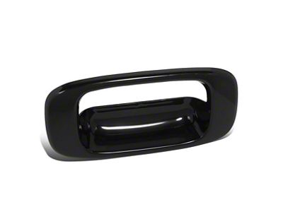 Tailgate Handle Bezel; Smooth Black (99-06 Sierra 1500)