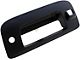 Tailgate Handle Bezel with Keyhole and Backup Camera Hole; Smooth Black (09-13 Sierra 1500)