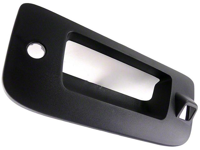 Tailgate Handle Bezel with Keyhole and Backup Camera Hole; Textured Black (09-13 Sierra 1500)