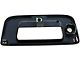 Tailgate Handle Bezel with Keyhole; Smooth Black (07-13 Sierra 1500)