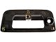 Tailgate Handle Bezel with Keyhole; Textured Black (07-13 Sierra 1500)