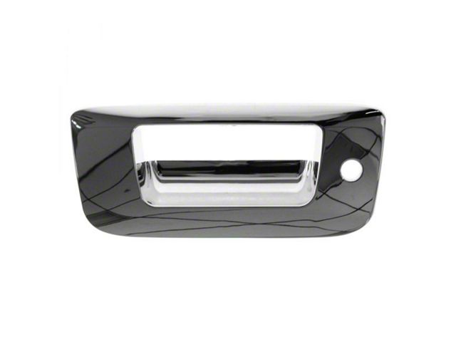 Tailgate Handle Bezel with Lock Provision; Chrome (07-13 Sierra 1500)