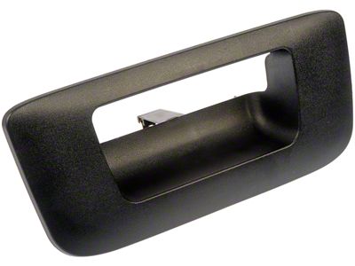Tailgate Handle Bezel without Keyhole; Textured Black (07-13 Sierra 1500)