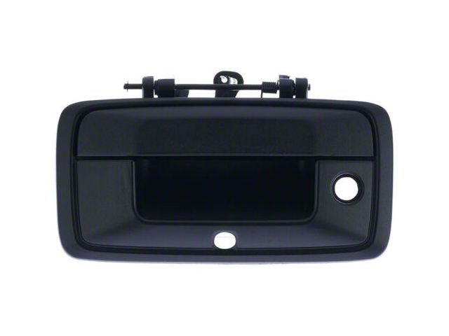 Tailgate Handle; Black; With Backup Camera (16-18 Sierra 1500)
