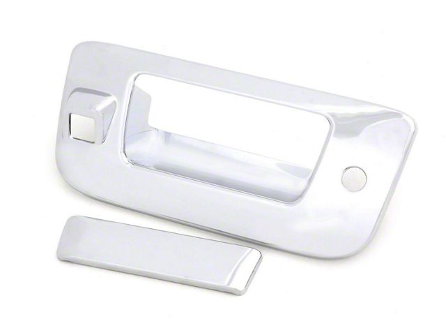 Tailgate Handle Cover without Backup Camera Opening; Chrome (15-18 Sierra 1500)