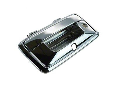 Tailgate Handle with Backup Camera Opening; Chrome (14-15 Sierra 1500)