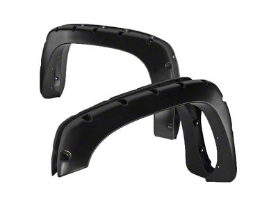 Terrain Fender Flares; Smooth Matte Black (99-06 Sierra 1500 Fleetside)