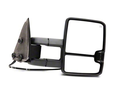 Powered Heated Towing Mirror with Smoked Amber LED Turn Signal; Passenger Side (03-06 Sierra 1500)