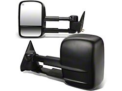 Towing Mirror; Powered; Heated; Black; Pair (99-02 Sierra 1500)