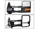 Towing Mirror; Powered; Heated; Amber LED Signal; Chrome; Pair (07-13 Sierra 1500)