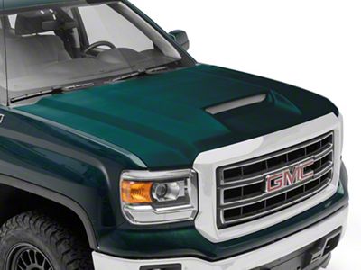 Type-RS Style Ram Air Hood; Unpainted (14-18 Sierra 1500)