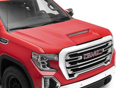 Type-RS Style Ram Air Hood; Unpainted (19-23 Sierra 1500)