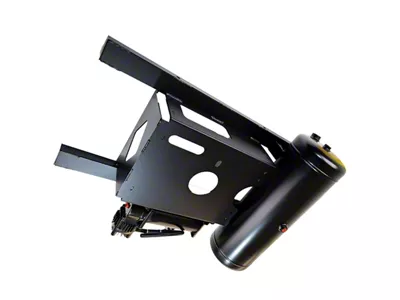 Universal Spare Tire Location Train Horn OnBoard Air System; Black (Universal; Some Adaptation May Be Required)