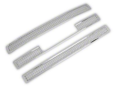 Upper Overlay Grille; Chrome (14-15 Sierra 1500 Base, SLE, SLT)