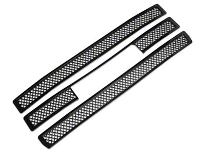 Upper Overlay Grille; Gloss Black (14-15 Sierra 1500 Base, SLE, SLT)