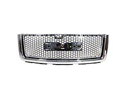 Upper Replacement Grille; Chrome (07-13 Sierra 1500)