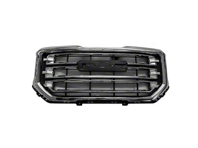 Upper Replacement Grille; Chrome (16-18 Sierra 1500, Excluding Denali)