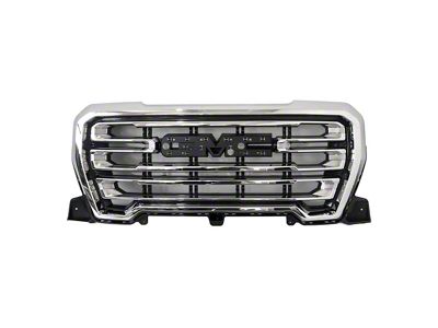 Upper Replacement Grille; Chrome (19-21 Sierra 1500; 2022 Sierra 1500 Limited)