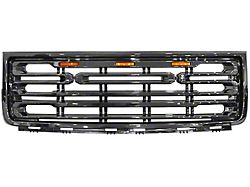 Upper Replacement Grille; Gloss Black (07-13 Sierra 1500)