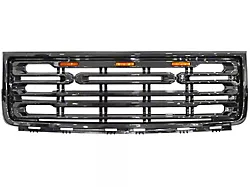 Upper Replacement Grille; Gloss Black (07-13 Sierra 1500)