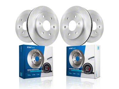 Vented 6-Lug Rotors; Front and Rear (07-18 Sierra 1500 w/ Rear Disc Brakes)