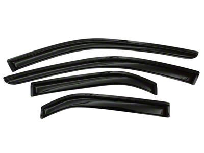 Ventvisor Window Deflectors; Front and Rear; Dark Smoke (14-18 Sierra 1500 Double Cab)