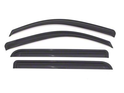 Ventvisor Window Deflectors; Front and Rear; Dark Smoke (14-18 Sierra 1500 Crew Cab)