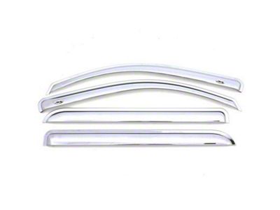 Ventvisor Window Deflectors; Front and Rear; Chrome (99-06 Sierra 1500 Extended Cab)