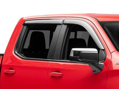 Ventvisor Window Deflectors; Front and Rear; Dark Smoke (19-24 Sierra 1500 Crew Cab)