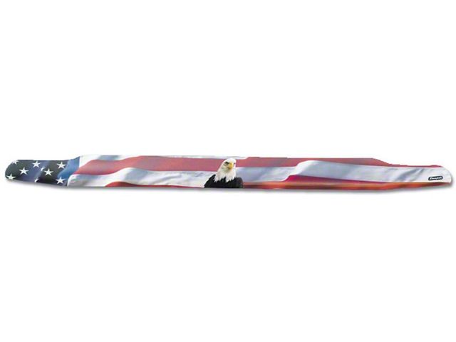 Vigilante Premium Hood Protector; American Flag with Eagle (19-24 Sierra 1500)