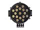 Warrior Roll Bar with 7-Inch Black Round LED Lights; Black (01-24 Sierra 1500)