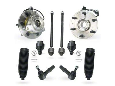 Wheel Hub Assemblies with Ball Joints and Tie Rods (07-13 4WD Sierra 1500)