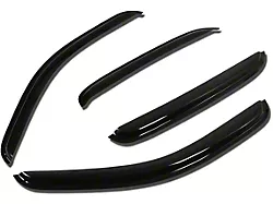 Window Visors; Dark Smoke; Front and Rear (07-13 Sierra 1500 Crew Cab)