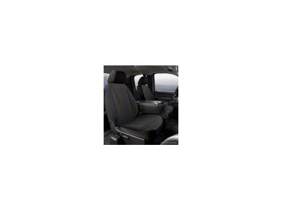 Fia Wrangler Solid Series Front Seat Covers; Black (14-18 Sierra 1500 w/ Bucket Seats)