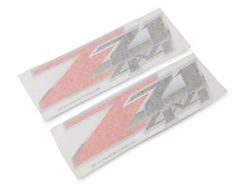 Z71 4x4 Decal; Red/Black/Gray (07-13 Sierra 1500)