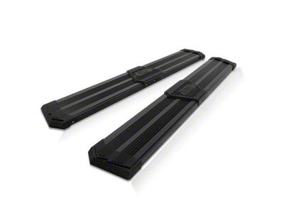 10-Inch Flat Step Bar Running Boards; Black (07-19 6.0L Sierra 2500 HD)
