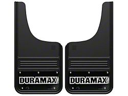 12-Inch x 23-Inch Mud Flaps with Duramax Logo; Front or Rear (Universal; Some Adaptation May Be Required)