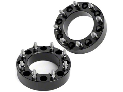 2-Inch Pro Billet Wheel Spacers; Black (11-24 Sierra 2500 HD)