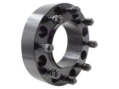 2-Inch Steel Hubcentric 8-Lug Wheel Spacer; Black (11-24 Sierra 2500 HD)