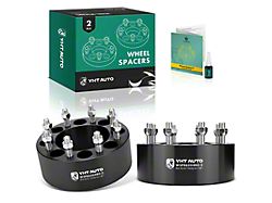 3-Inch 8-Lug Wheel Spacers; Black; Set of Two (01-10 Sierra 2500 HD)