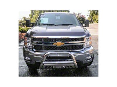 3-Inch Bull Bar; Polished Stainless (11-14 Sierra 2500 HD)