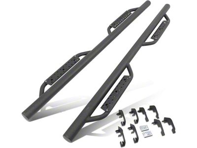 3-Inch Nerf Drop Side Step Bars; Black (07-19 6.0L Sierra 2500 HD Crew Cab)