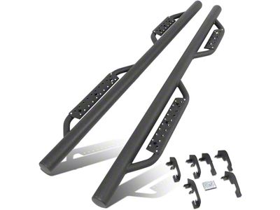 3-Inch Nerf Drop Side Step Bars; Black (07-19 6.0L Sierra 2500 HD Extended/Double Cab)