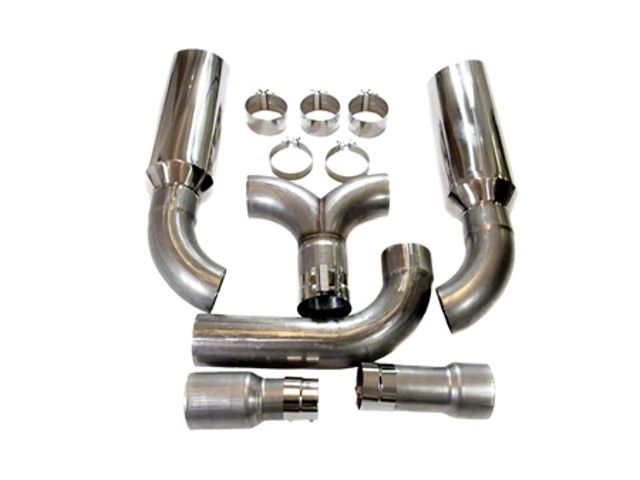 Dual Tip Single Stack Sierra 2500 5-Inch Dual Diesel Stack Kit with Slant Polished Tips ...