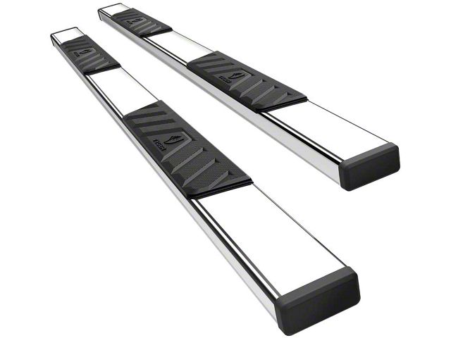 Sierra 2500 5-Inch Riser Side Step Bars; Stainless Steel (07-19 Sierra ...